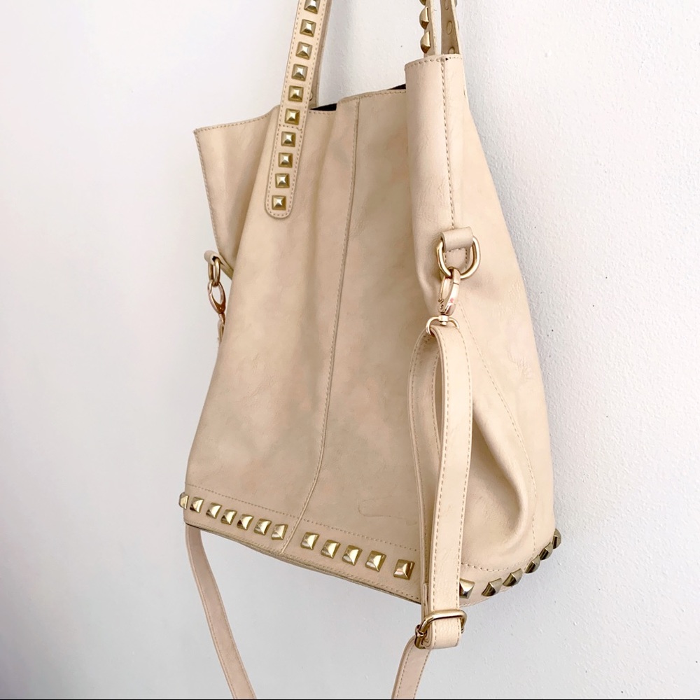 faux leather tote bag